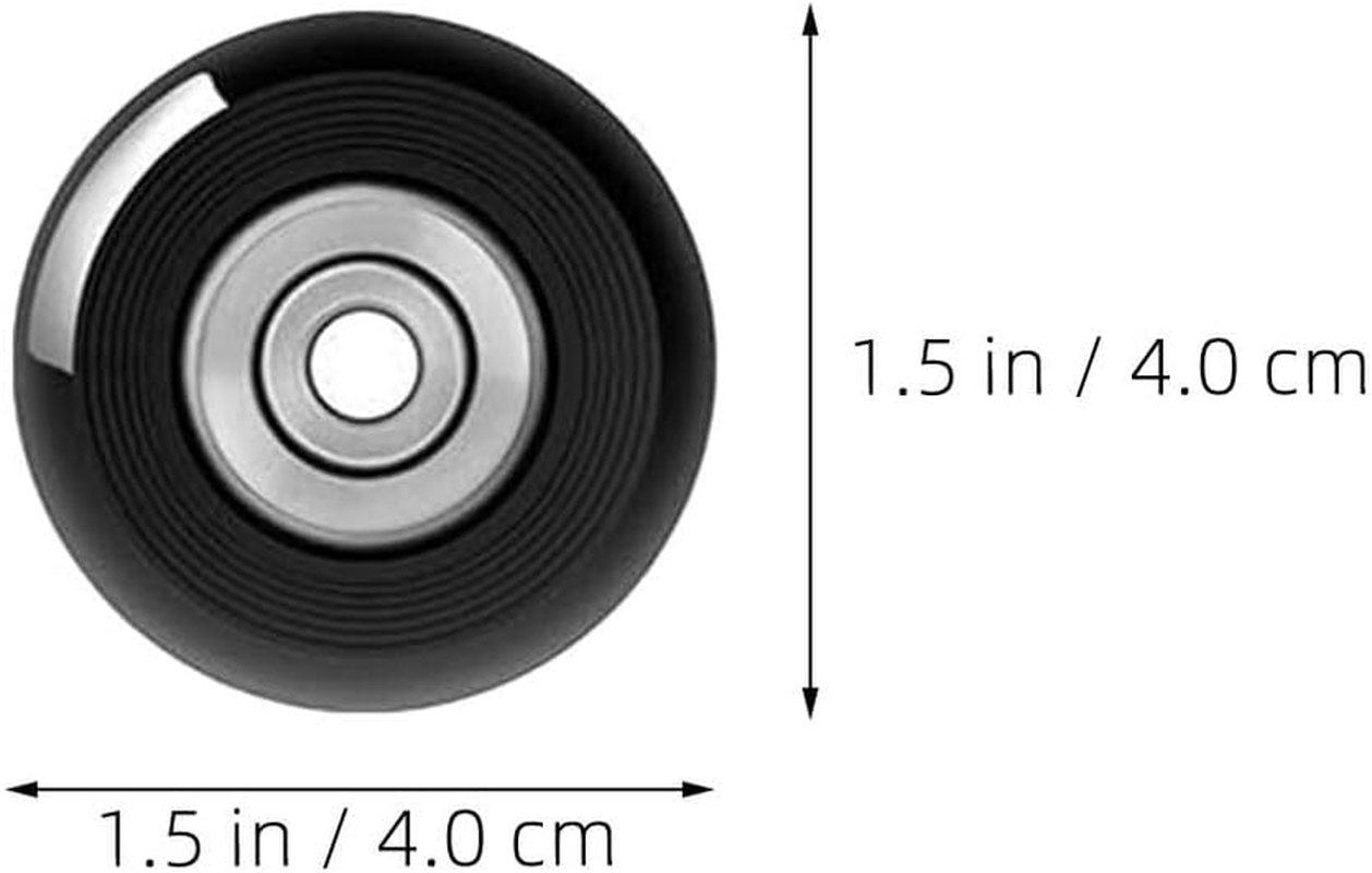 GAROZATION 6Pcs Luggage Wheel Replacement Kit 40X18Mm with Screws, Silent Swivel Suitcase Wheels Repair Parts for Travel Suitcase and Luggage Bag Assembly image number 6