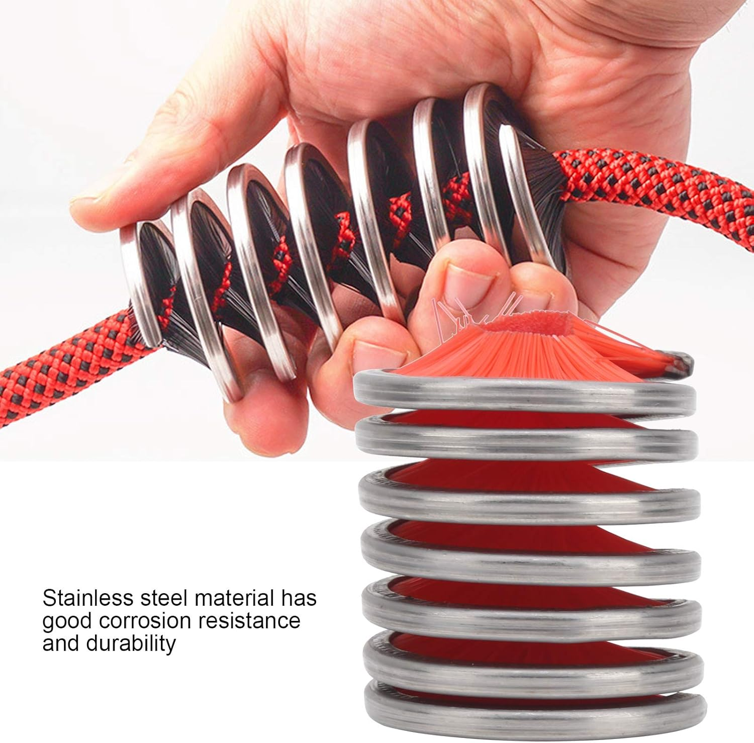 Rope Brush, Outdoor Rope Washing Brush for Mountaineering for Expanding for Cave for Outdoors image number 2