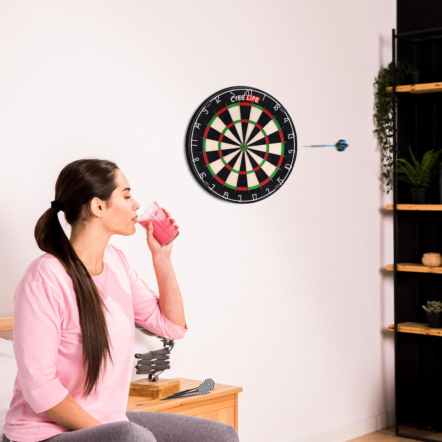 Cyeelife Steel Tip Darts,18Pcs Professional Metal Darts, Darts Metal Tip Set, Metal Darts for Dartboard,For Beginners and Hobbyists image number 2