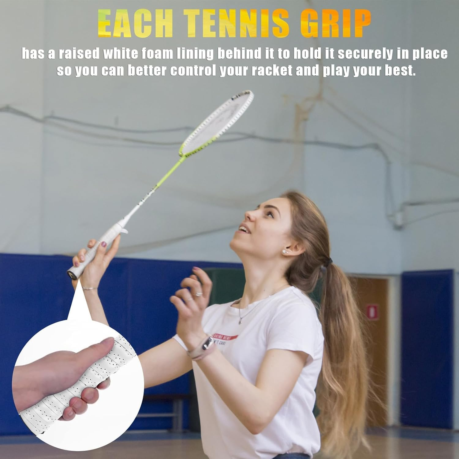 Anti-Slip Tennis Badminton Squash Racquet over Grip Tape,6 Colors Badminton Racket Grip Tape Tennis Racket Grip Tape,Badminton Racket Grip Tape Tennis Grip Tape,Tennis Racket Grip Tape for Tennis Rod image number 6