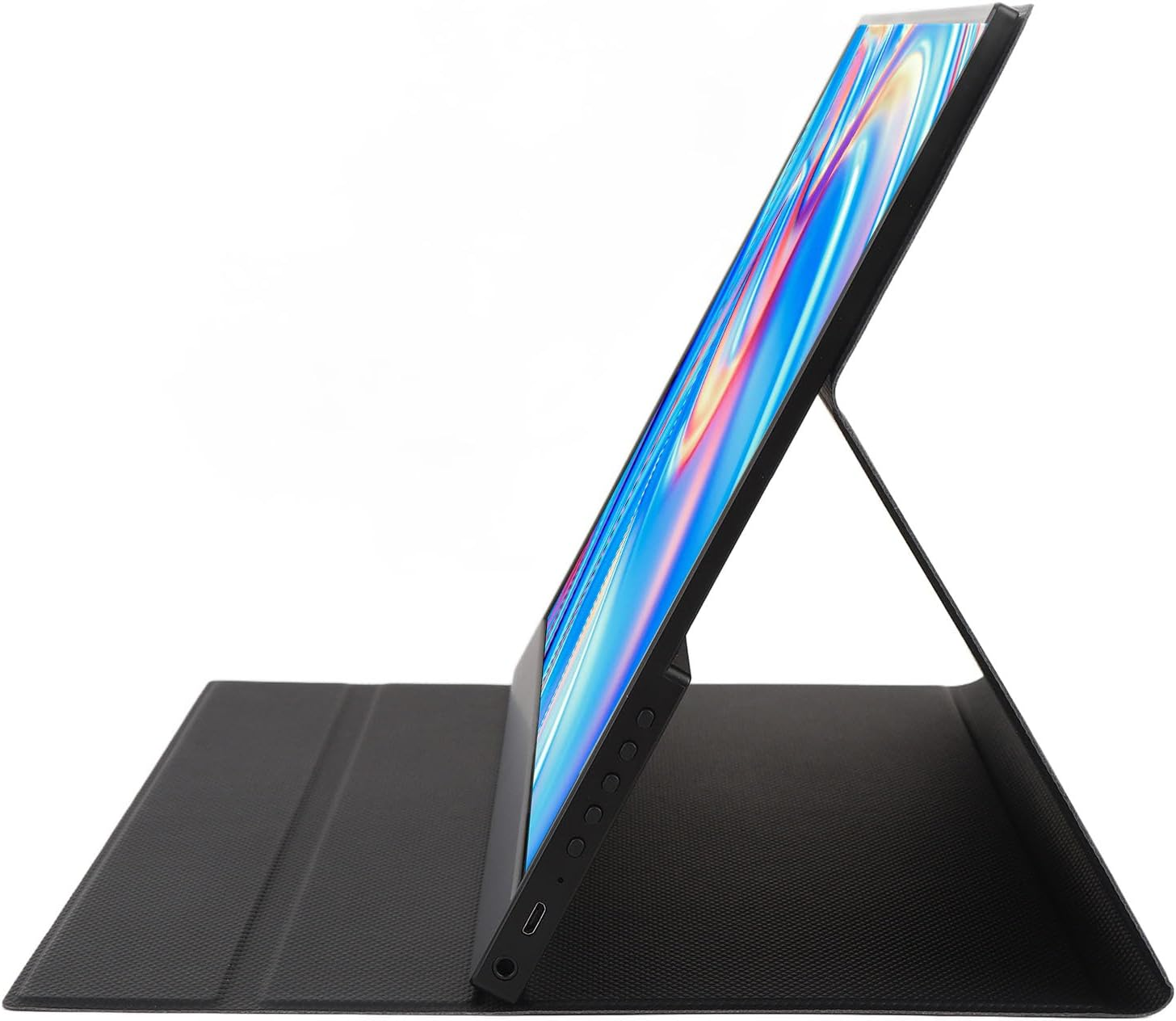 14Inch 2K Portable Monitor, 2160X1440 IPS HDR Touchscreen Display with Speaker, 300 Nits, USB-C/HDMI, Plug & Play, Dual Speakers, for Laptop/Pc/Gaming/Work image number 4