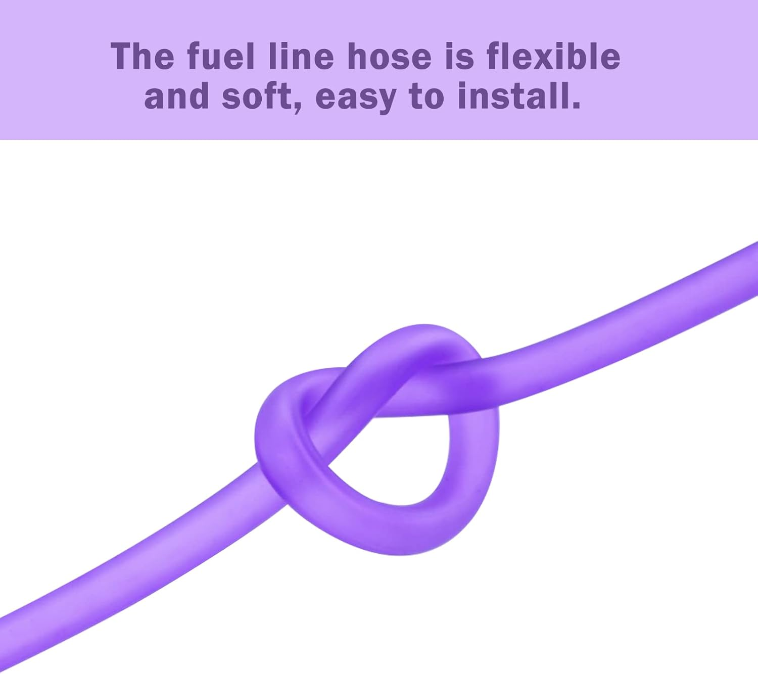 0.2''X118''(5Mm X 3M) Universal Fuel Vent Line Hose Petrol Gas Oil Tube Pipe Repleacment for ATV Dirt Bike Go Kart Moped Pocket Bike Purple image number 5