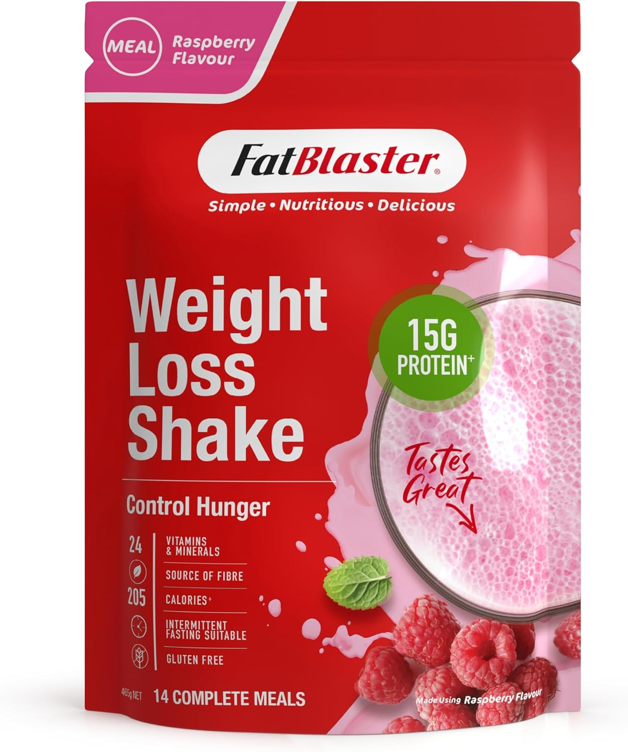 Naturopathica Fatblaster Vanilla Flavour Weight Loss Shake 465 G image number 2
