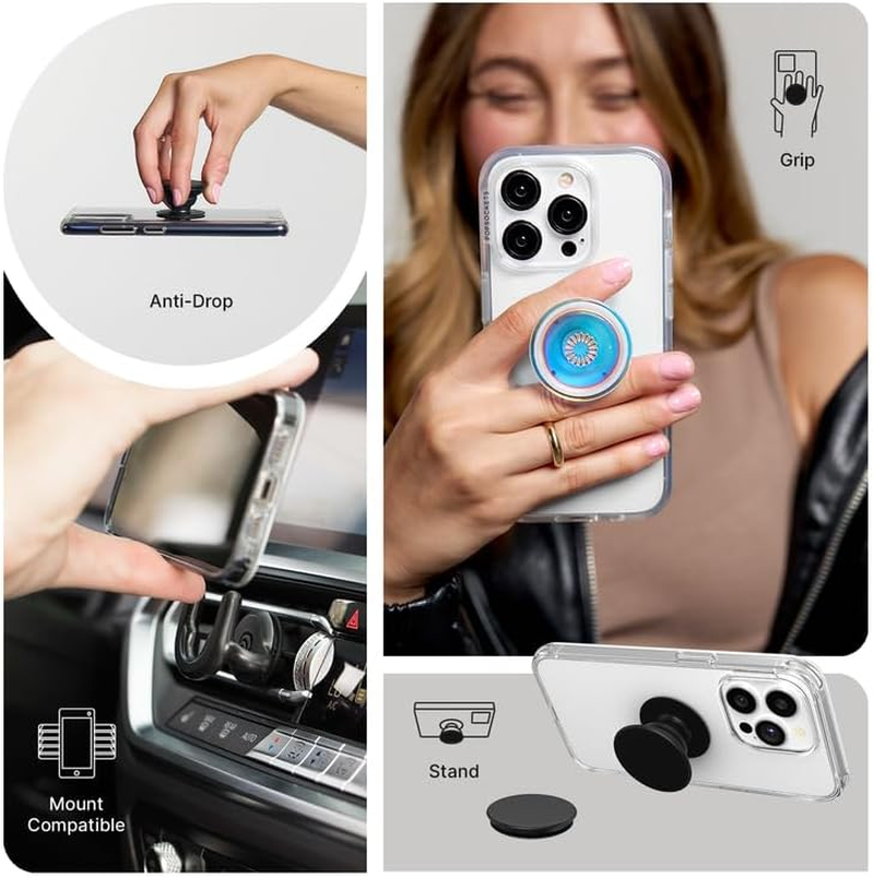 POPSOCKETS Pop Grip Holder for Phone & Tablet (Genuine) - Enamel Fly Me to the Moon image number 2