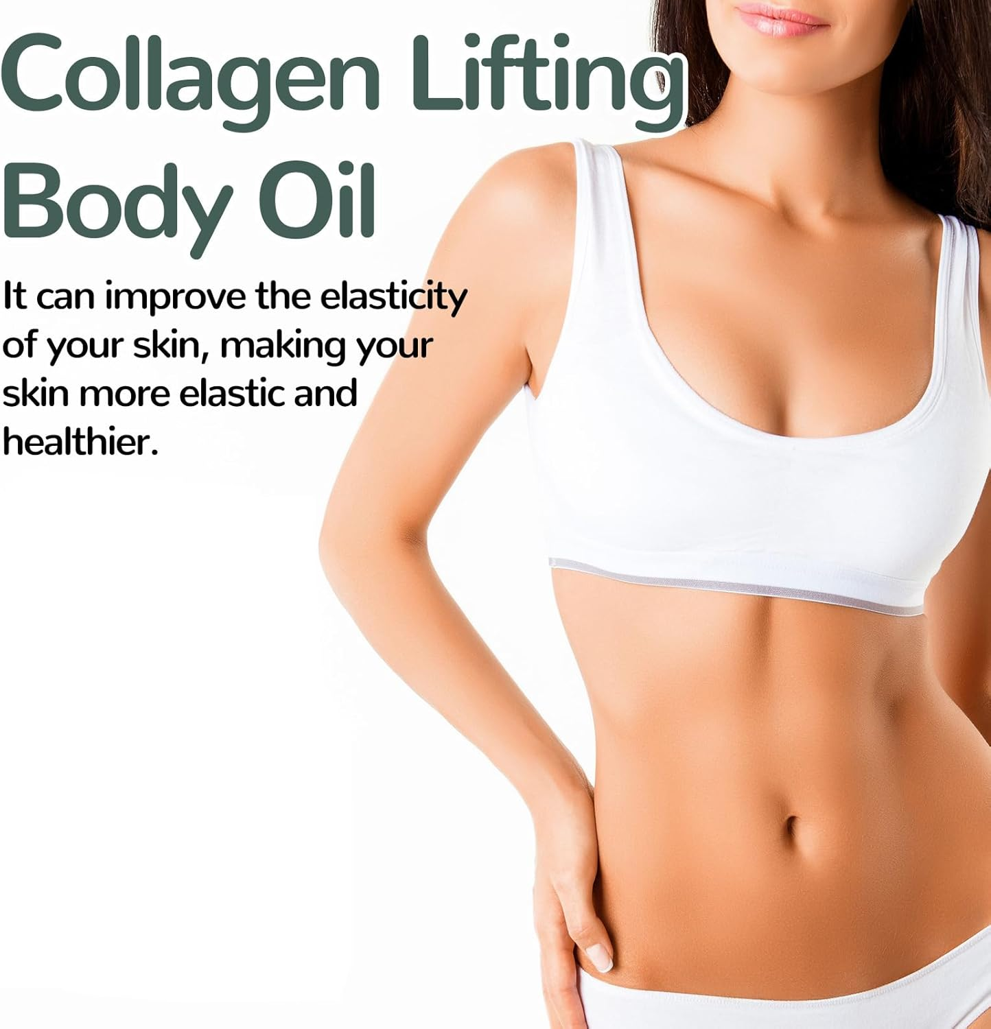 Collagen Lifting Body Oil, Rosemary Firming Body Oil, Hydrating Massage Serum for Sagging and Crepey Skin, Tighten Wrinkles & Reduces Cellulite, Nourishing After-Shower Care (2Pcs)