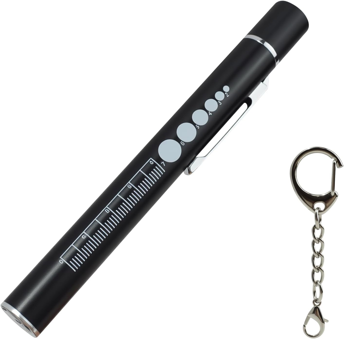 USB Rechargeable Pen Lights with Pupil Gauge & Ruler, LED Penlights,Warm/White Light, Stainless Steel Clip, Dual Source Penlight Flashlights for Home, Car, Emergencies, Inspection, Working, Repair image number 4
