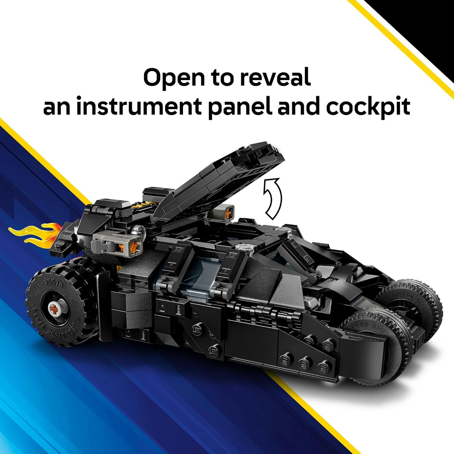 LEGO&reg; Super Heroes DC Batman: Batman Tumbler Vs. Two-Face & the Joker 76303, Batmobile Car Toy for 8+ Year Old Kids, Super Hero Building Set with 3 Minifigures, Creative Toys for the Dark Knight Fans image number 5