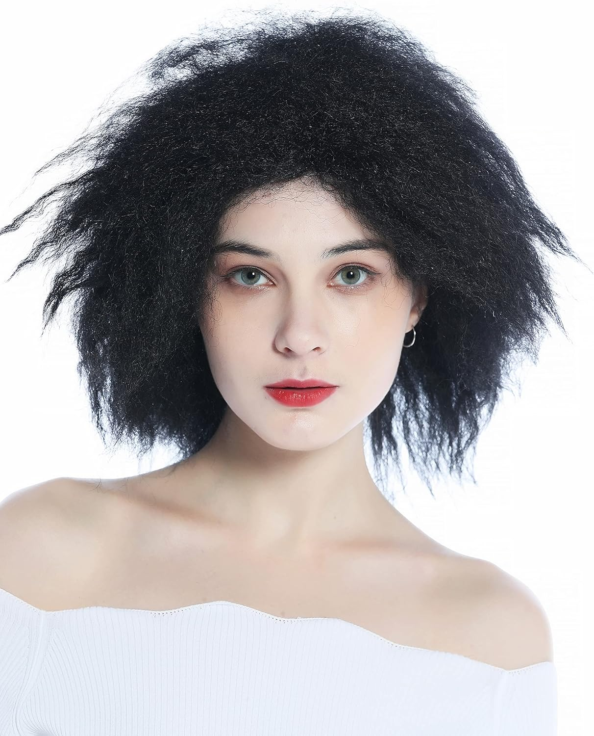 WIG ME up - ZM-1020-1B Unisex Wild Voluminous Creped Curls Crepe Curls Black image number 2