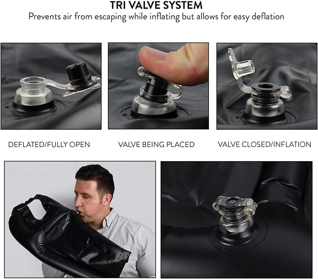 SJBAUTYO Portable Tray, Home Shampoo, Bath for Hair Washing, Inflatable Basin for Washing Hair, Bed Basin for Head at Home, Portable Hair Wash Tray image number 2