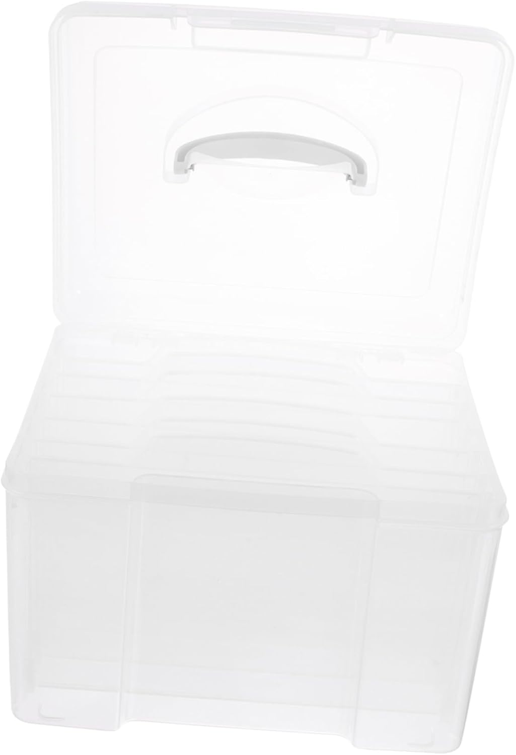 Tofficu Photo Box Greeting Card Sorting Box Compartments Portable for Home and Craft Diy Scrapbook Organization image number 5