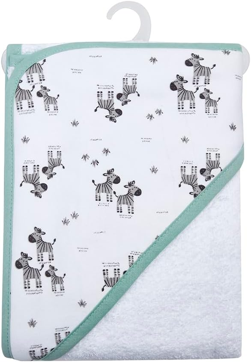 Snugtime Mitten-Zibra Hodded Towel image number 3