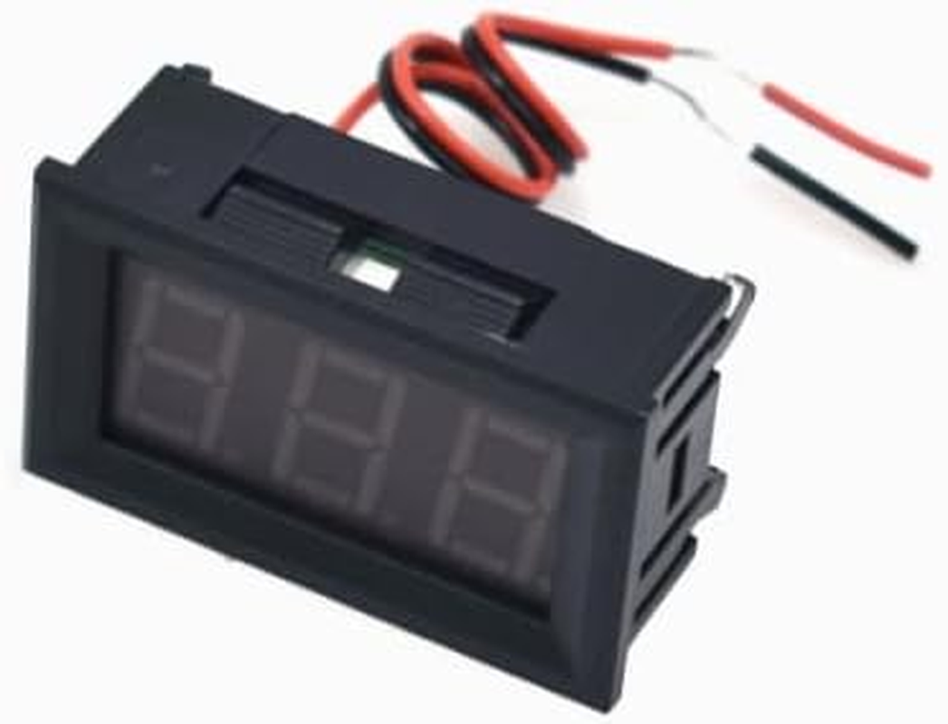 5Pcs 0.56 Digital Voltmeter DC5-120V DC 5V to 120V Digital Voltmeter Voltage Panel Meter for 12V 24V 96V (Green) image number 2