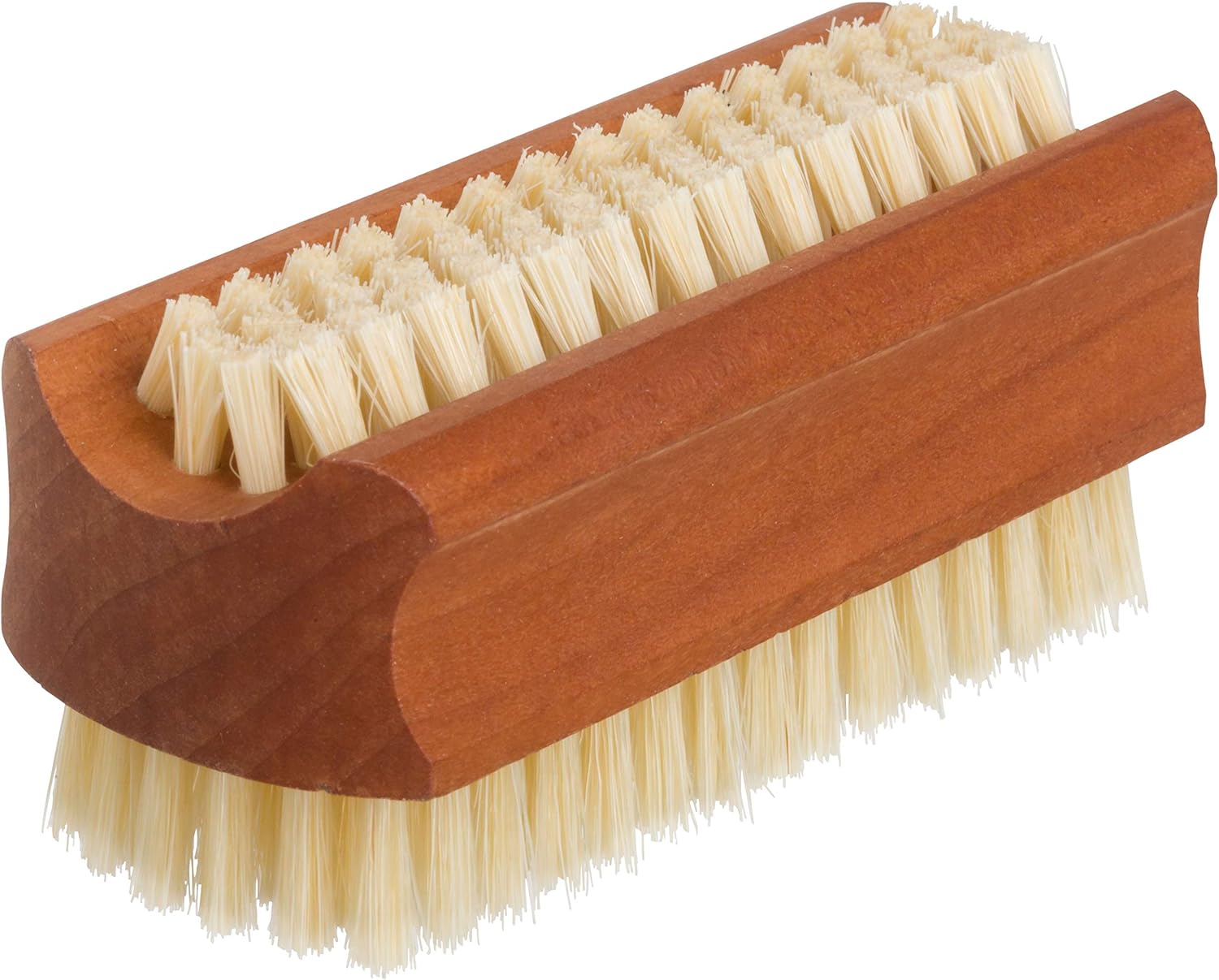 Redecker Tampico Fiber Nail Brush with Waxed Beechwood Handle, 4-1/4-Inches