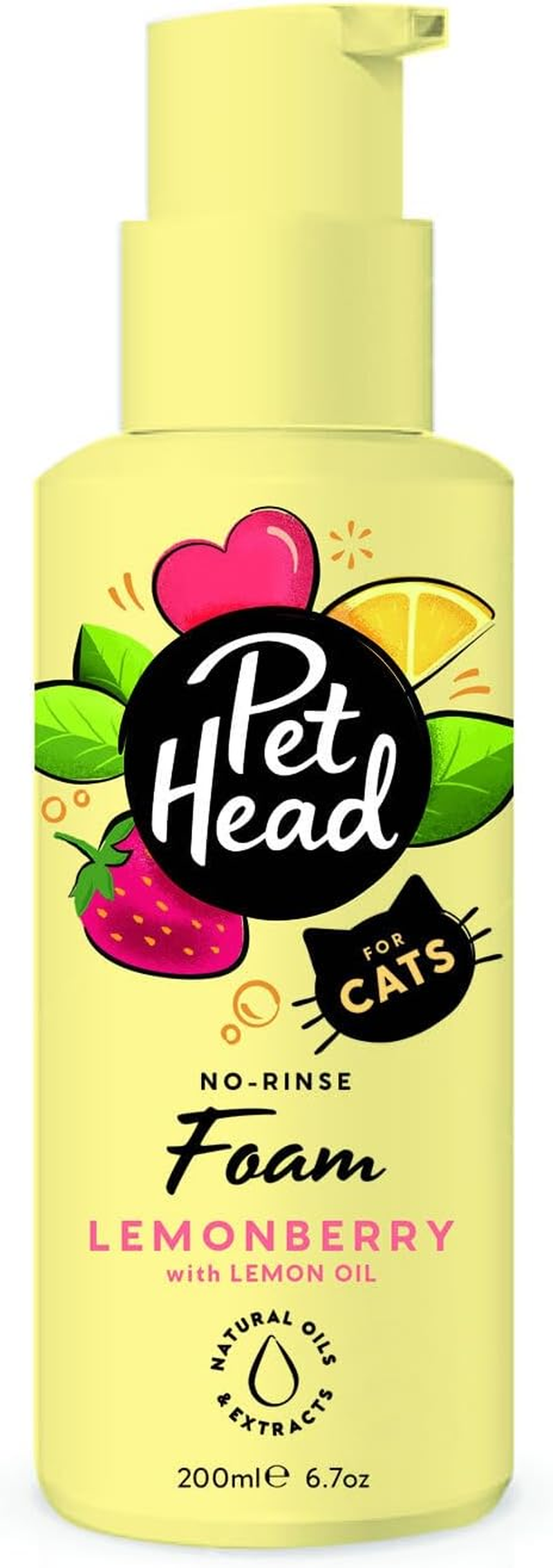 Pet Head Cat Grooming Foam, Felin' Good Foam for a Simple Dry, Waterless Shampoo for Cats image number 1