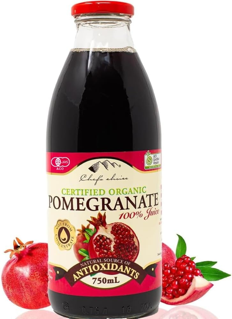 Chef'S Choice Organic Pomegranate Juice 750Ml (Pack of 2) image number 2