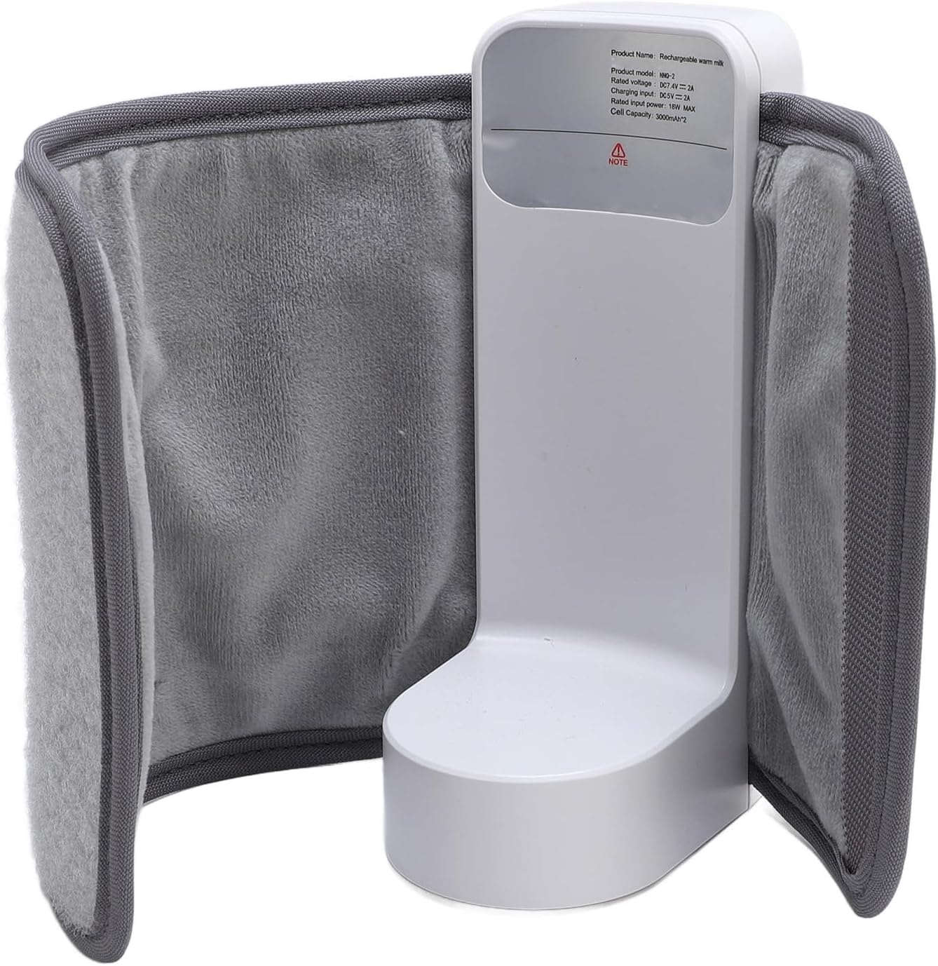 Bottle Warmer, 6 Temperature Gears Fast Heating USB Rechargeable Portable Baby Bottle Warmer with Digital Display, Insulated Sleeve for Breastmilk and Formula