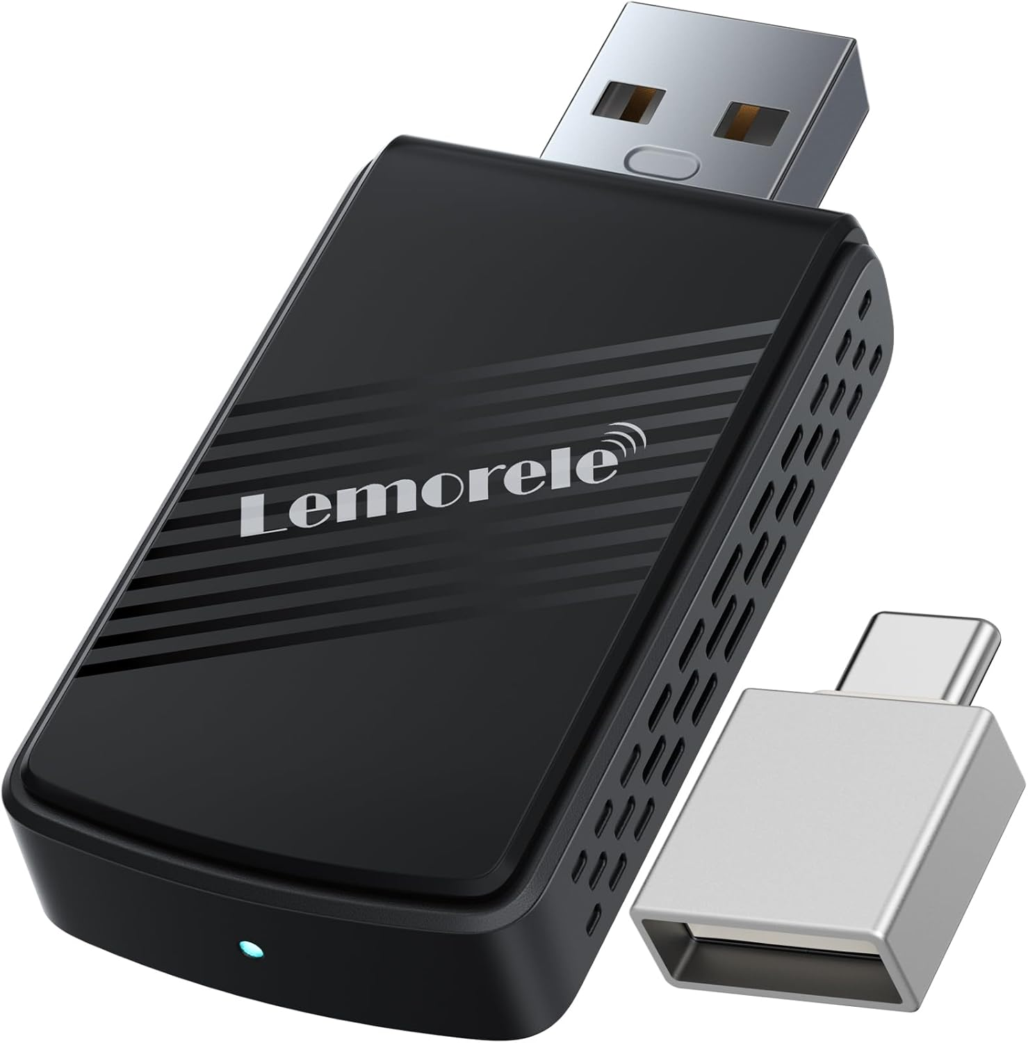 Lemorele Wireless Carplay Adapter, Plug & Play,Easy to Upgrade Wired Carplay to Wireless, Instant Connectivity,Super Mini Car Play Dongle for Iphone,Android Phones Fit for Cars with Built-In Carplay image number 1