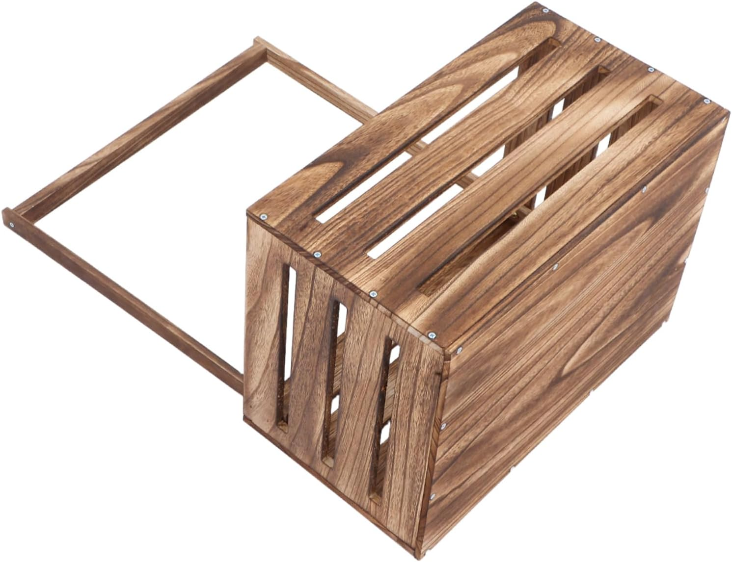 Natural Wood Storage Crate Hamper with Handle Multipurpose Wooden Closet Basket for Newborns Clothes Organizer and Shower Parents Pregnancy Keepsake Box