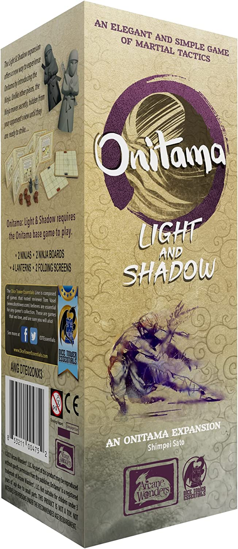 Arcane Wonders Onitama Light & Shadow Board Game