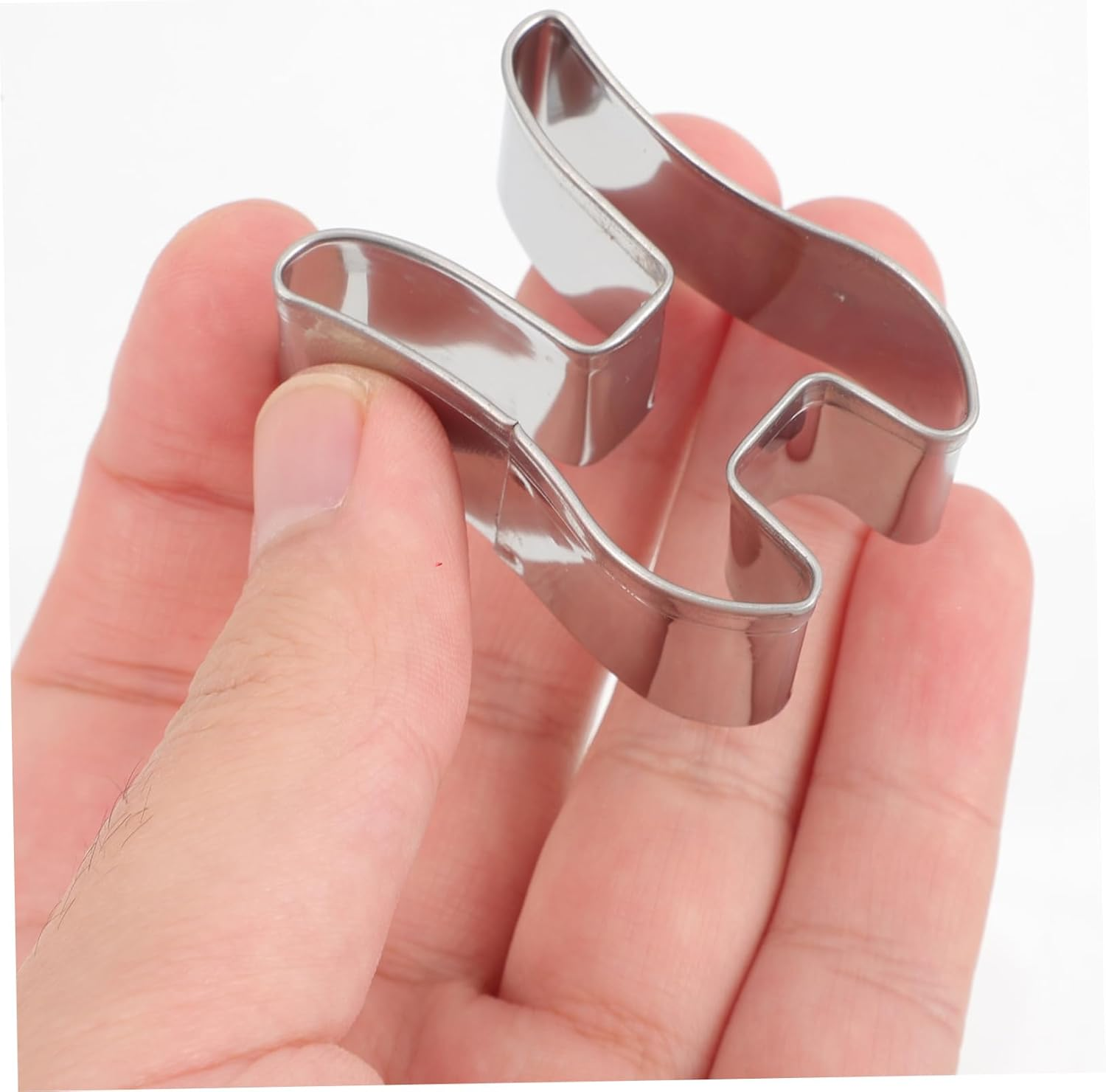 8Pcs Christmas Biscuit Cutters Stainless Steel Reusable Cookie Molds for DIY Baking Party Supplies image number 5