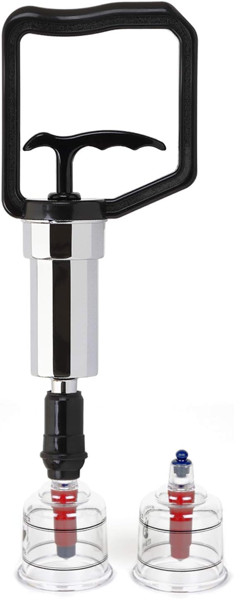 Hansol Professional Cupping Therapy Equipment Set 10 Cups with Pumping Handle (10 Cups/English Manual (Made in Korea))