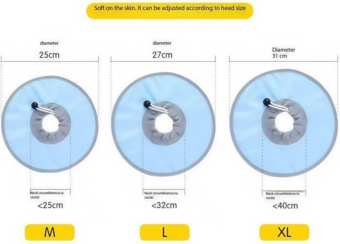 1Pc Dog Neck Cone Collar, Cat Recovery Collar Adjustable Cat Neck Protective Collar,Adjustable Pet Protective Collar Dog Recovery Collar, L Size, Green ﻿ image number 5