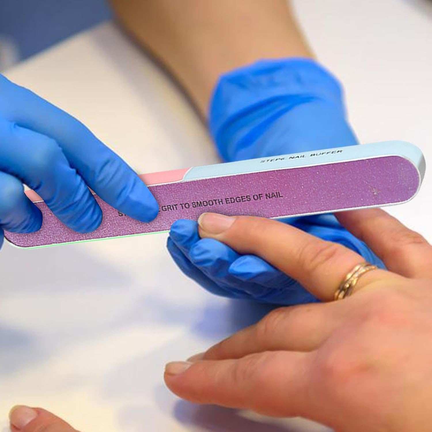 Nail File - 5.51 Inches 6-Sided Fingernail - Eva Nails Polishing Block - Nail Buffers Manicure Tools - Finger Nail Files for Nail Art Nail Care, and Polishing, Perfect for Smooth and Shiny Nails image number 4