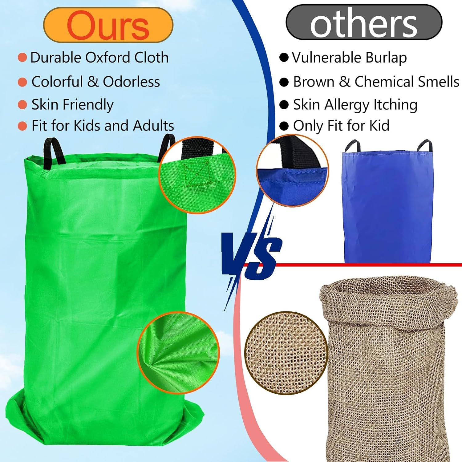 Potato Sack Race Bags image number 4