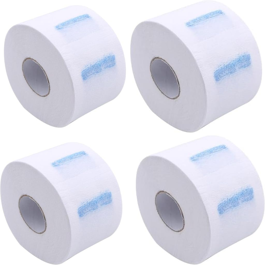 Atlantic Barber Supply Disposable Barber Neck Strips for Haircuts &ndash; Professional Hygienic Neck Paper Bands for Salon Use (1 Roll, Black) image number 6