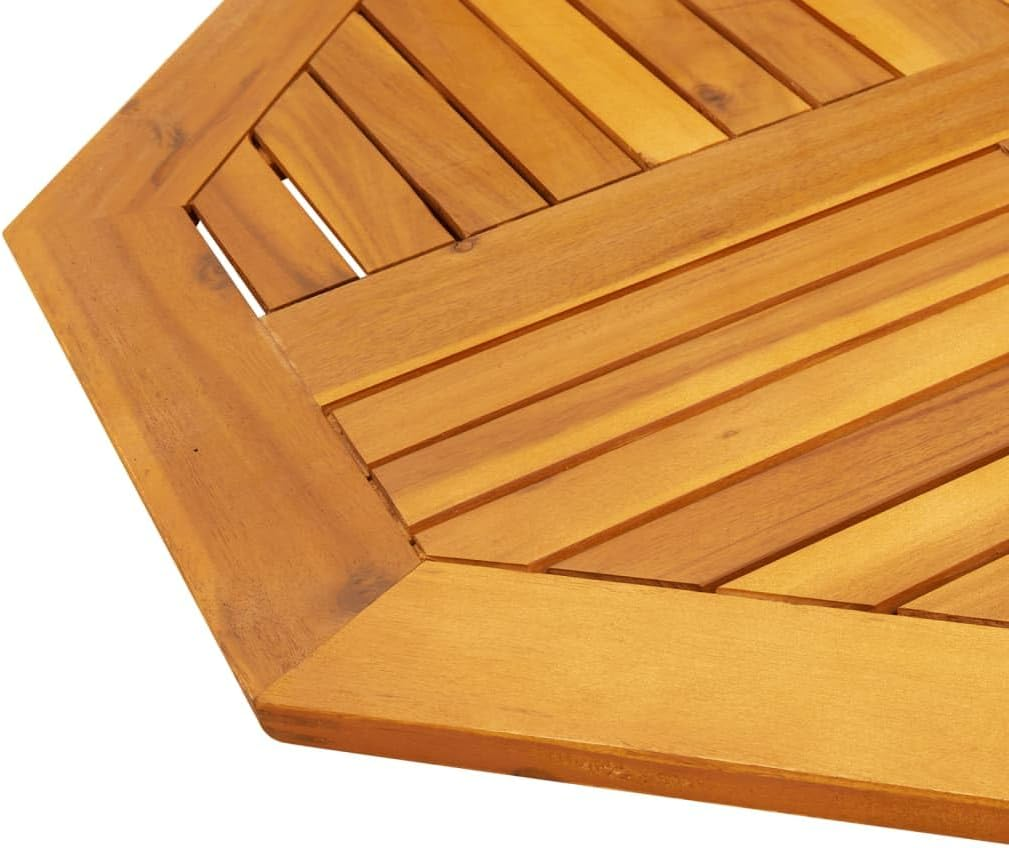 Vidaxl Table Top Replacement Board - Octagonal Solid Wood Acacia - Outdoor/Indoor Garden Dining Patio Furniture - 80X80X2.2 Cm - Brown image number 3