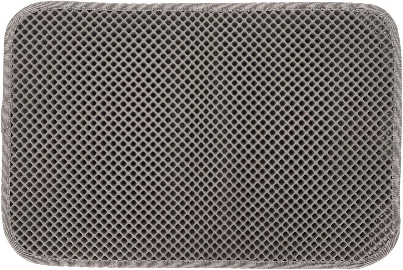 Cuifati Cat Litter Mat, Double Layer, Prevents Slipping, Waterproof EVA Cat Litter Tray Mat, Honeycomb Litter Collection Mat, Easy to Clean, Urine Density Mat for Litter Control (Grey) image number 3