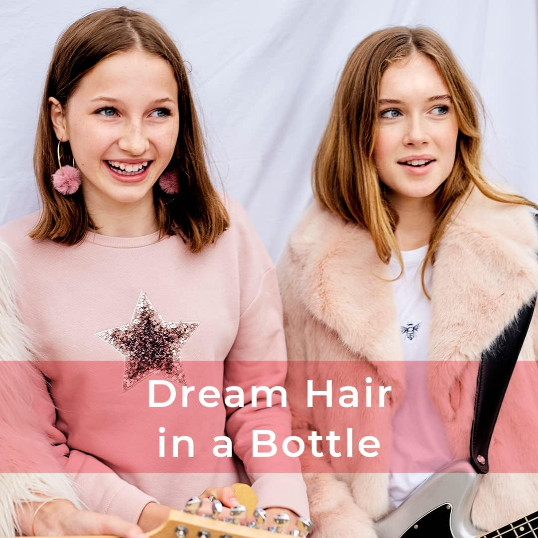 Spots & Stripes - Happy Hair High Shine Shampoo for Girls, 92% Natural Kids Shampoo, Leaves Hair Smooth, Sweet-Smelling and Shiny, Sulphate Free (250Ml)