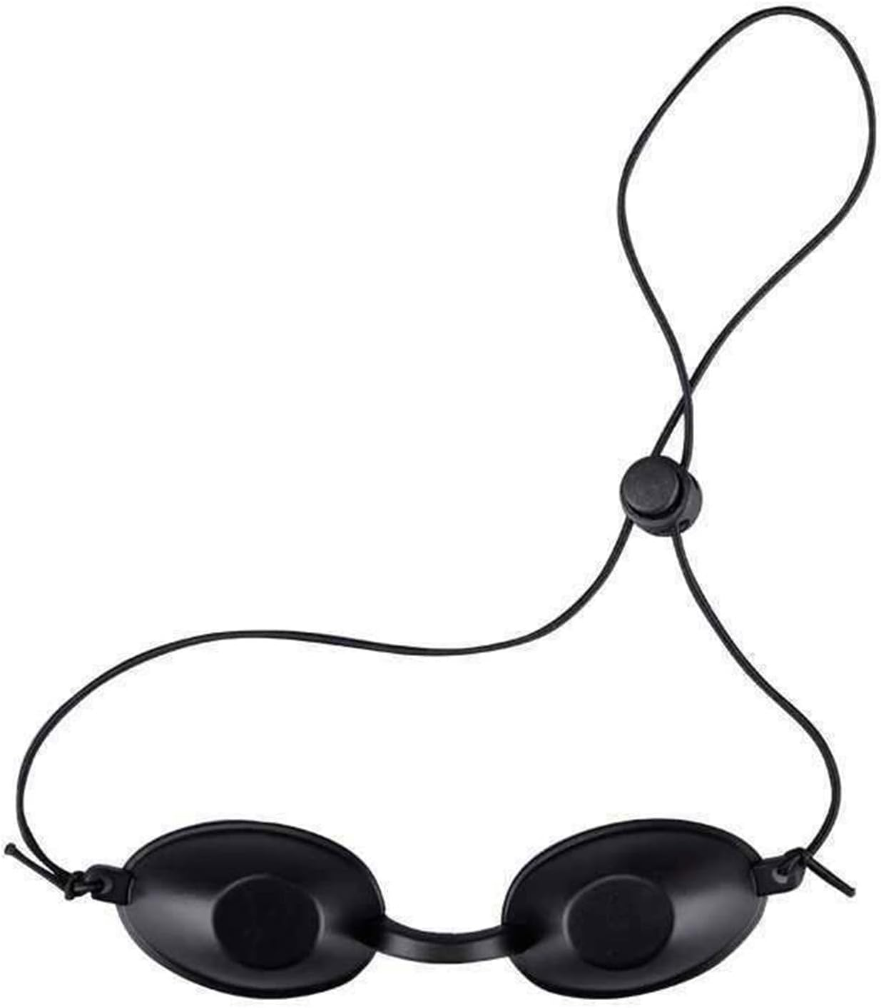 Safety Tanning Goggles and Durable Eye Patch for IPL UV Infrared LED Light Therapy Red Light Glasses with Transparent Bags for Patients Sunbathing on the Beach - Black image number 5