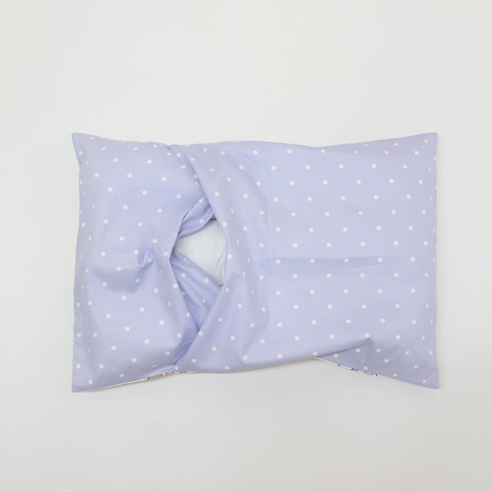 100% Cotton Crib Bedding Set for Toddler Boys Girls,3Pcs Baby Bed Linen Include Duvet Cover Fitted Sheet Pillowcase Nursery Decoration (Purple) image number 4