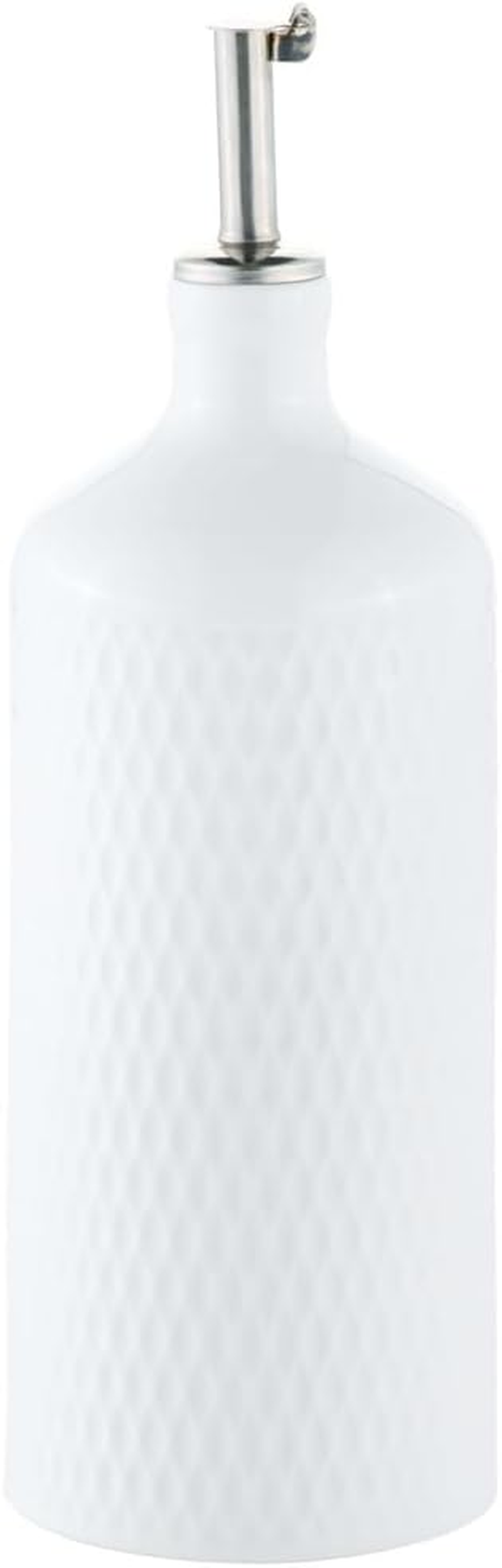 Maxwell & Williams White Basics Diamonds Oil Bottle with Stainless Steel Pourer 500ML Gift Boxed image number 3