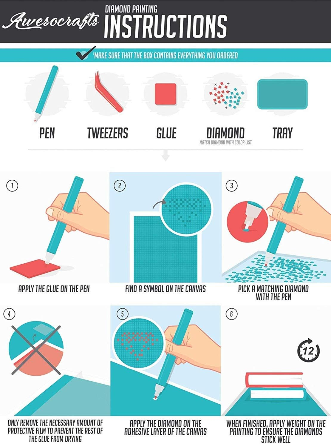 New 5D Diamond Painting Kits for Adults Kids, Awesocrafts Husky Dogs and Snowflakes Full Drill DIY Diamond Art Crystal Rhinestone Paint by Diamonds Cross Stitch (Husky) image number 2