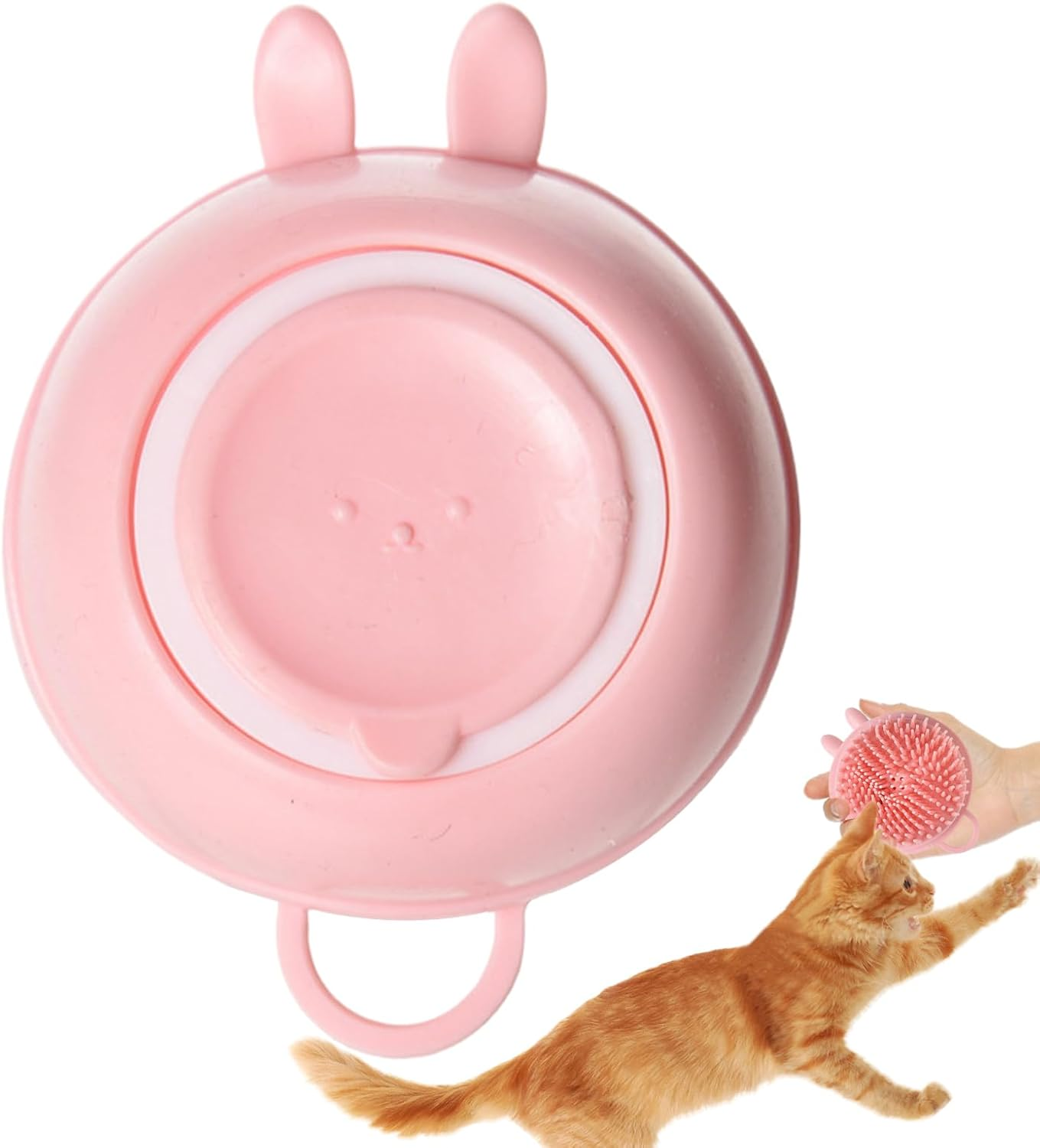 Dog Bath Brush, Silicone Comb in Shape for Puppies, Brush for Dog Bath, for Massage, Washing, Shampooing, Hair and Grooming for Pets Such as Cats and Puppies