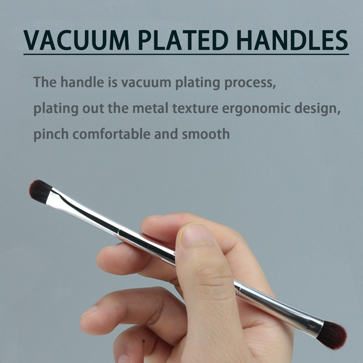 Ksvsonrvi Eyeshadow Brushes, Double-Ended Cosmetic Makeup Brush Tool Good at Flawless Blending, Contouring or Defining image number 1