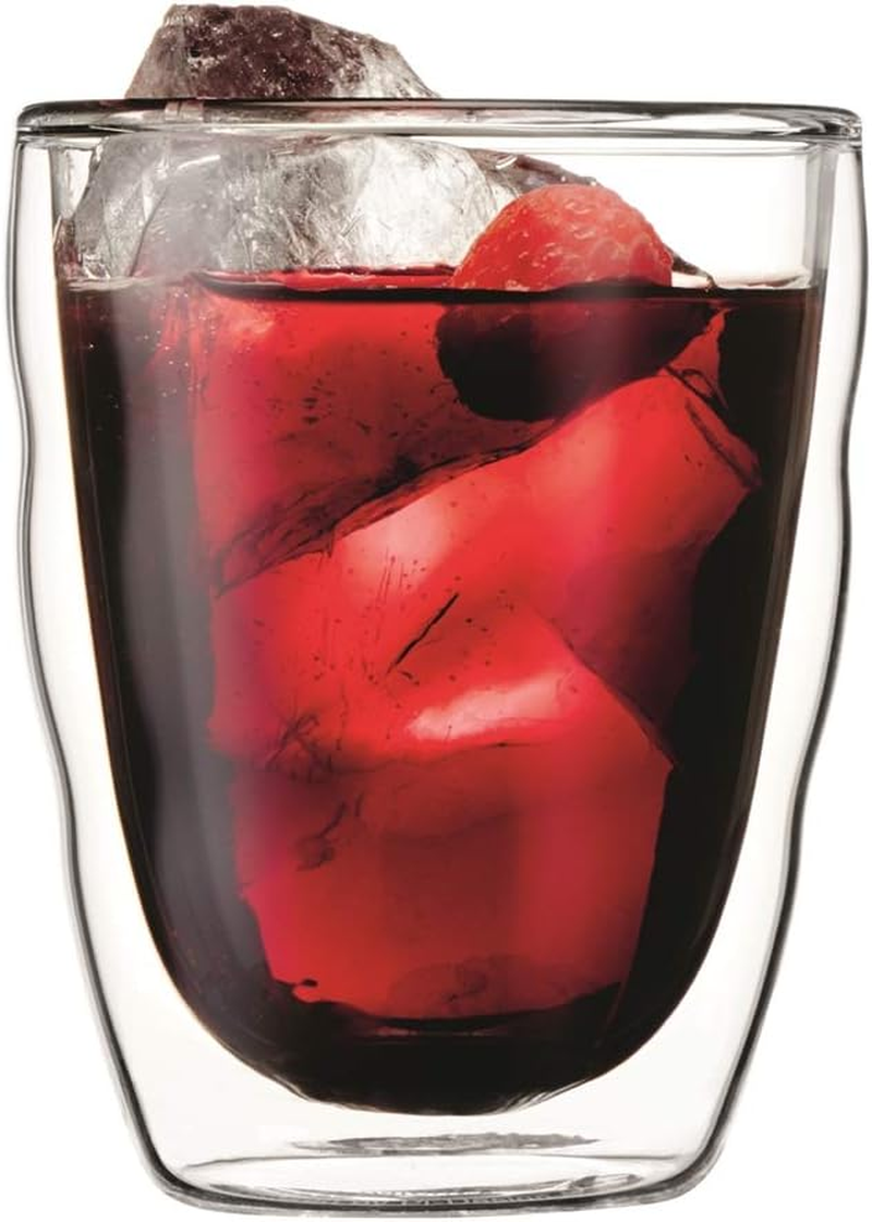 BODUM Double Wall Glass, Pilatus 2 Pcs, 350Ml, 10485-10, Transparent, Medium