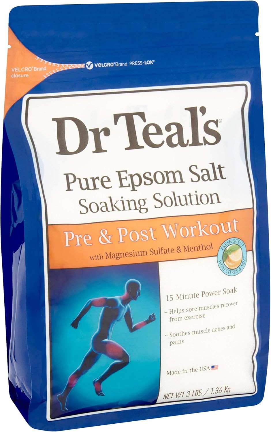 Dr Teal'S Epsom Salt Bath Combo Pack (6 Lbs Total), Soothe & Sleep with Lavender, and Pre and Post Workout with Magnesium Sulfate and Menthol