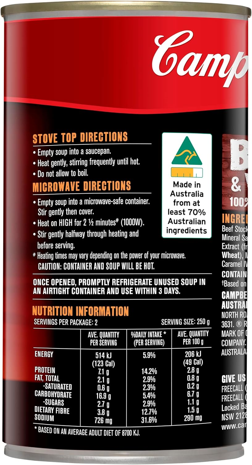 Campbell'S Chunky Beef and Veg Soup 505 G image number 2