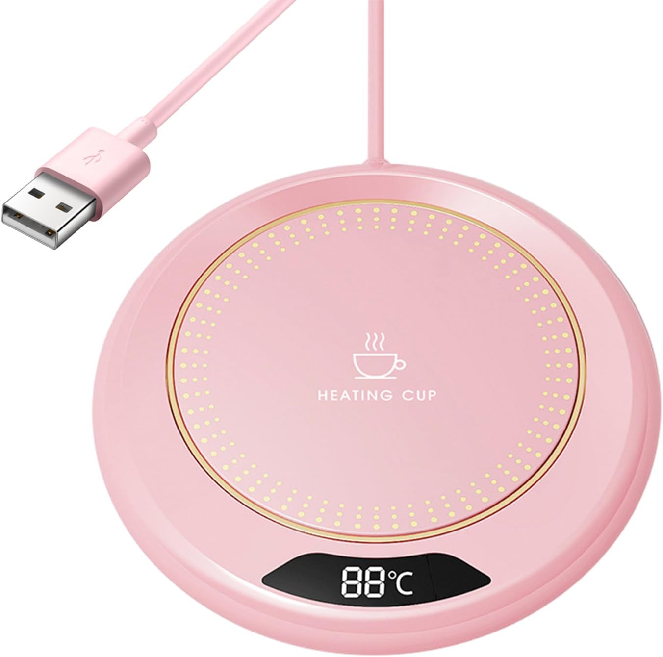 Coffee Warmer,3 Levels Temperature Mug Warmer 20W | Electric Warming Device for Kitchen Table Bar Housewarming Dining Room Food Candle Tea Milk