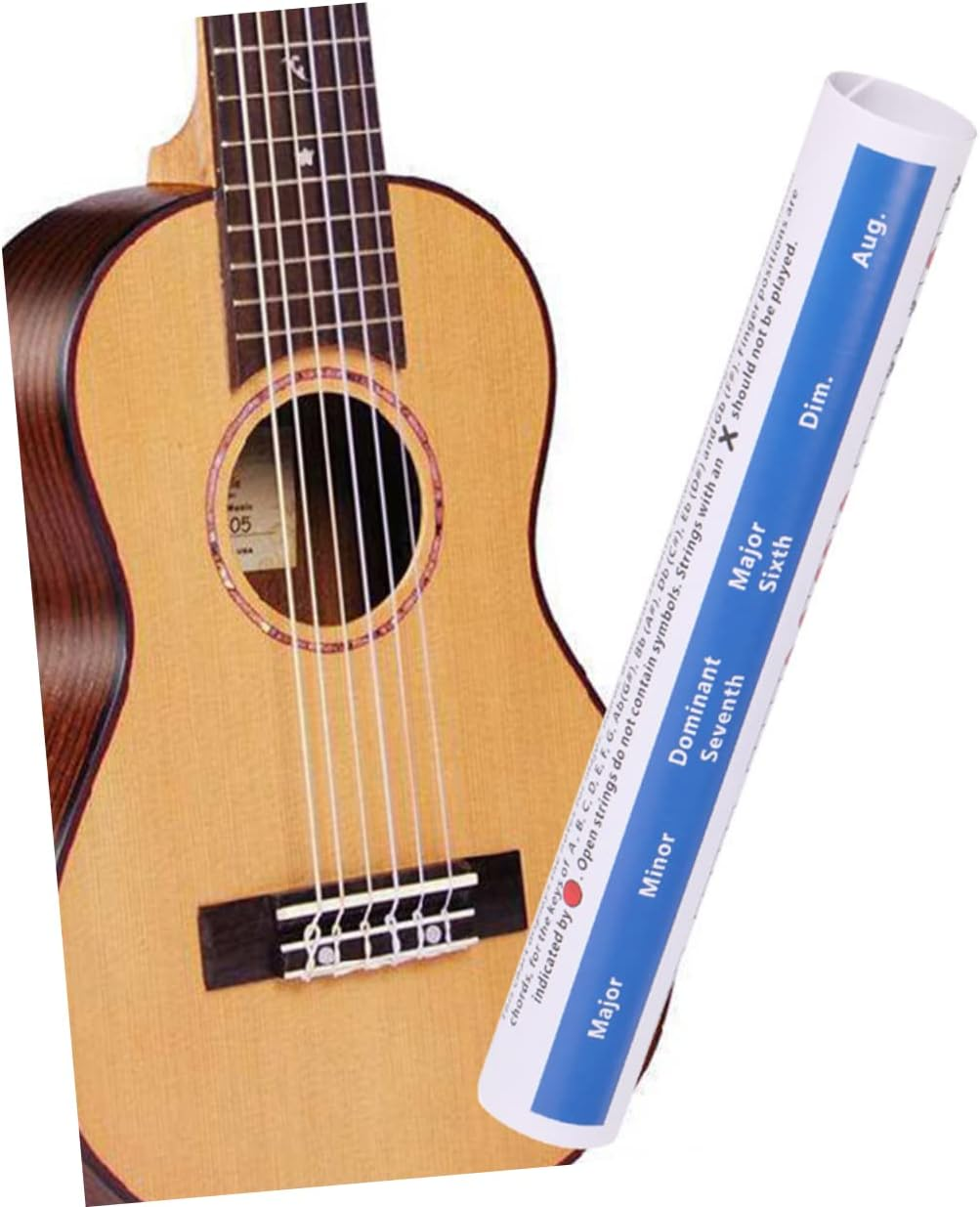 Kisangel 1PC Electric Guitar Chord Practice Chart Lightweight Copper Plate Paper Guide for Students Teachers S Easy Chord Training for Beginners Portable Learning Tool image number 6