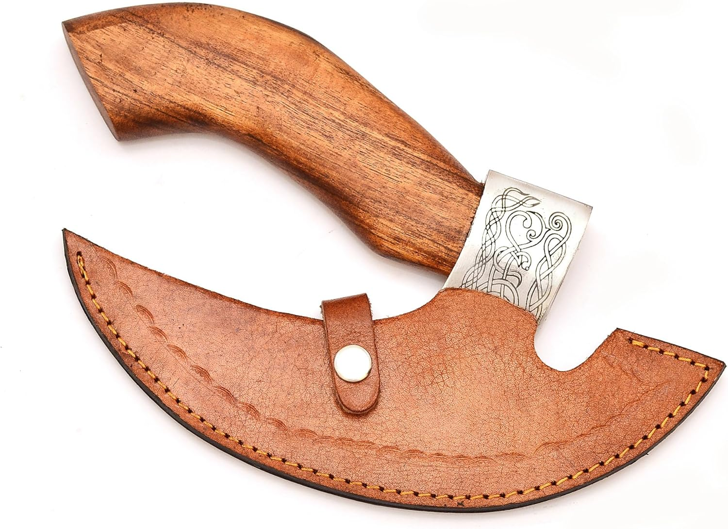 LIFAFA Hanmade Viking Pizza Cutter Axe with Sharp Steel Blade with Ash Wood Handle Rust Proof for Gift Item AU image number 5