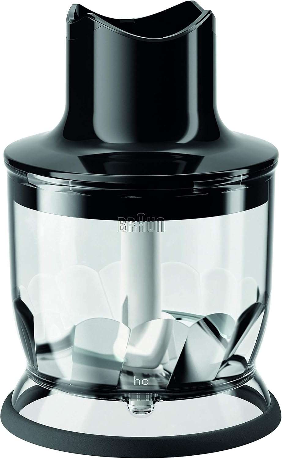 Braun MQ 20 Chopper Attachment - Hand Blender Accessories Compatible with Braun Multiquick Hand Blender with Easyclick System, 350 Ml, Black image number 2