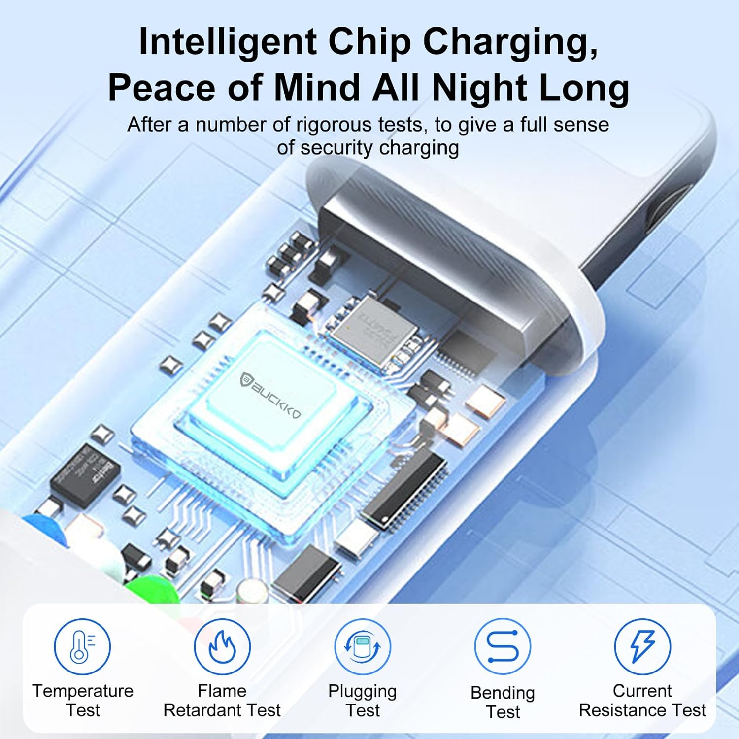 Buckko 1M 100Cm USB-C to USB-L Charge Cable Connector for Iphone 14 13 12 11 X XR 8 7 6 Pro/Pro Max plus Series, Ipad, Synchronize and Charging Cable Compatible with Lightning image number 4