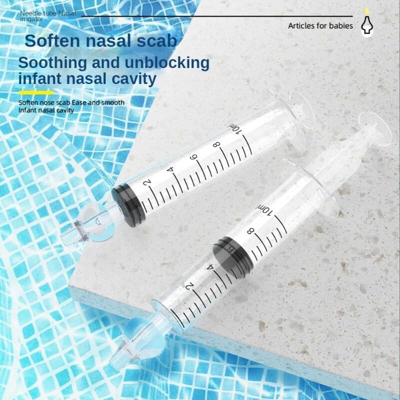 VJSSUJK 4-Pack 10Ml Baby Nasal Aspirator Syringes - Portable Nasal Irrigator for Infants image number 6