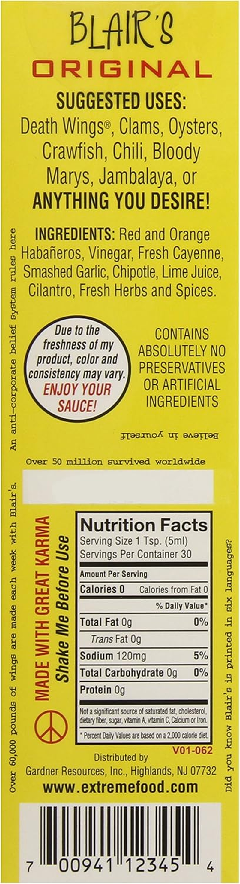 Blair'S Original Death Sauce, 150 Ml image number 3