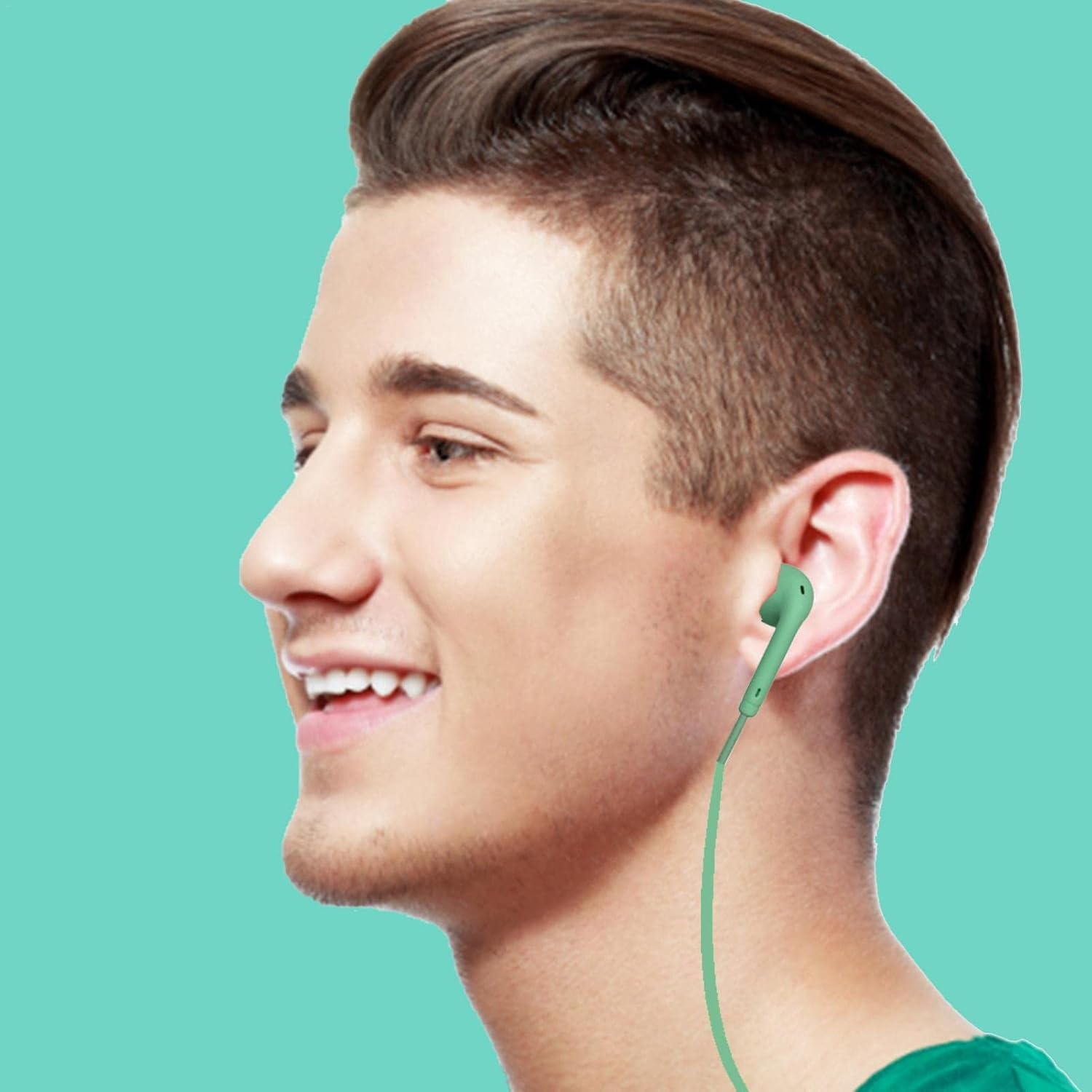 Macaron Color Ear Buds Wired - Corded 3.5Mm In-Ear Headphones for Computer, Laptop, Smart Phones,Wire Ear Bud with Hifi Sound for Devices with 3.5Mm Interface B/M image number 2