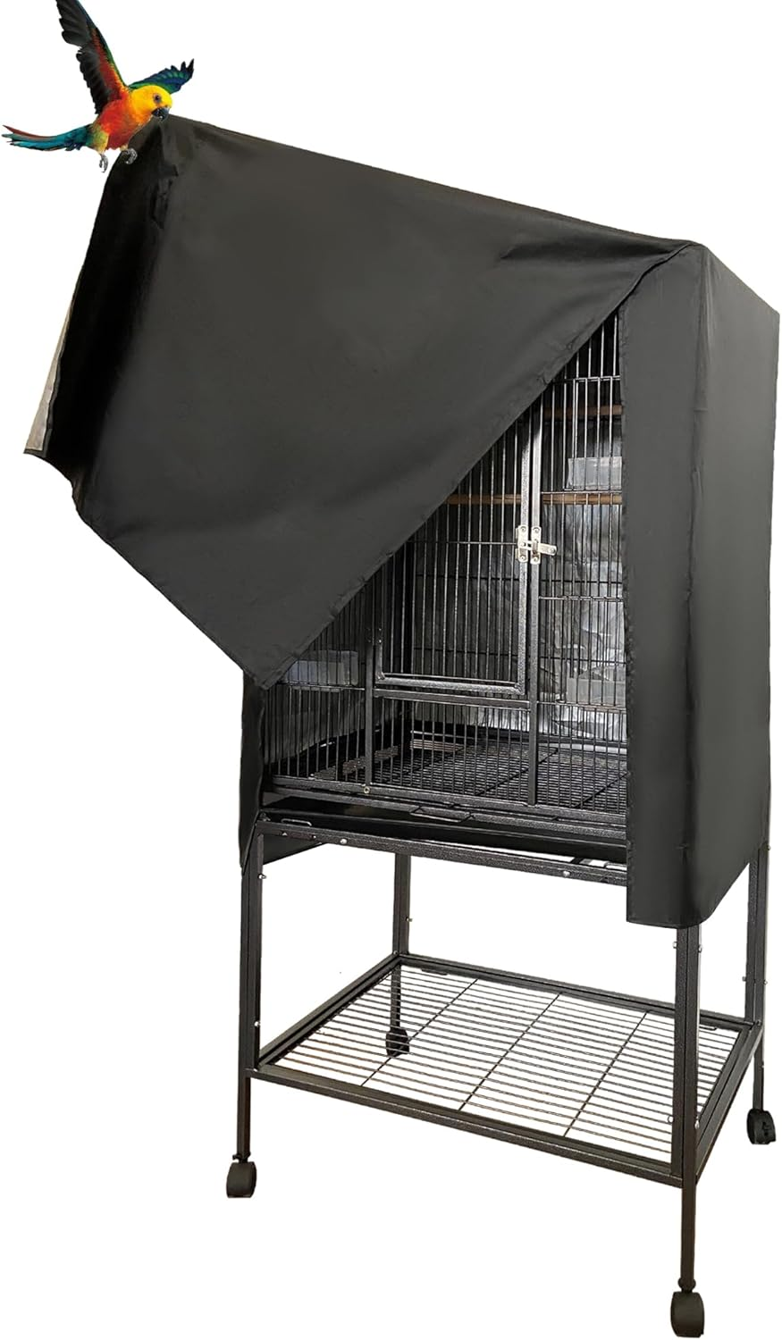 Bird Cage Cover Good Night Birdcage Cover Black-Out Cage Cover Durable Waterproof Material image number 1